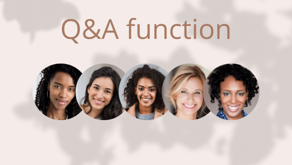 Q&A function