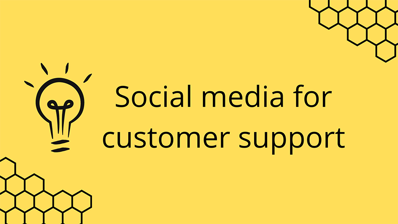 Social media for customer support