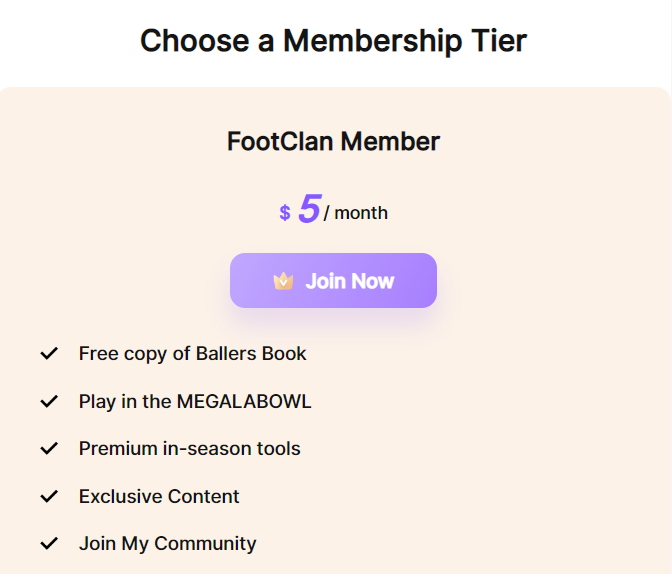 Linkr posts membership tier