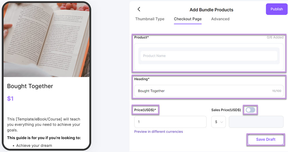 Edit the Checkout Page for Bundle Product