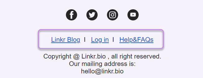 Add your Linkr page to your email signature