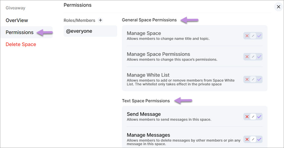 Fanclub Space management