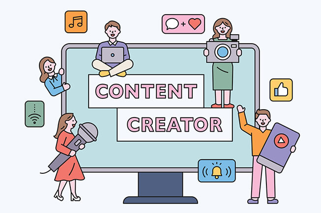 Online content creators experiment with different types of content