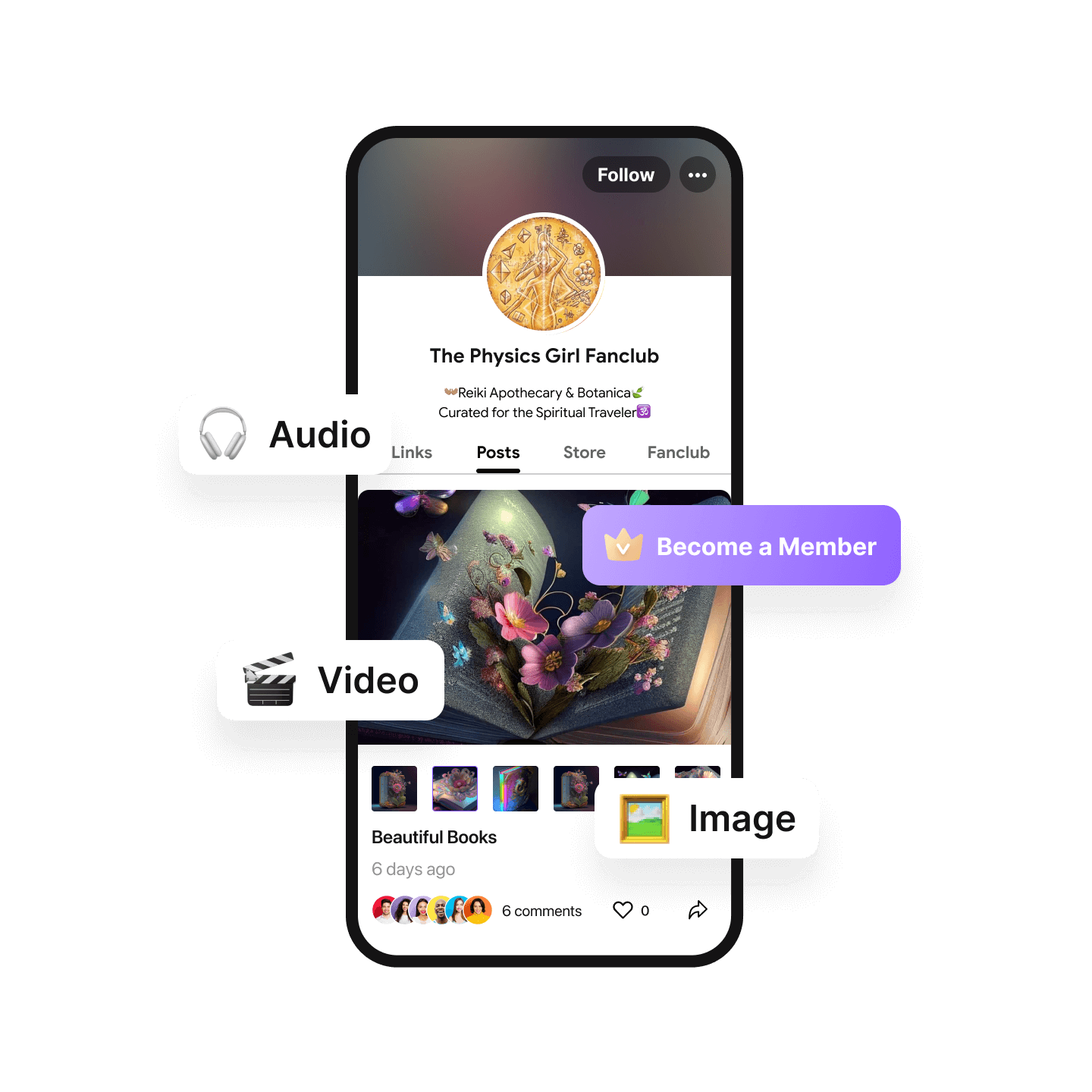 Share exclusive content with subscribers and create deeper connections.